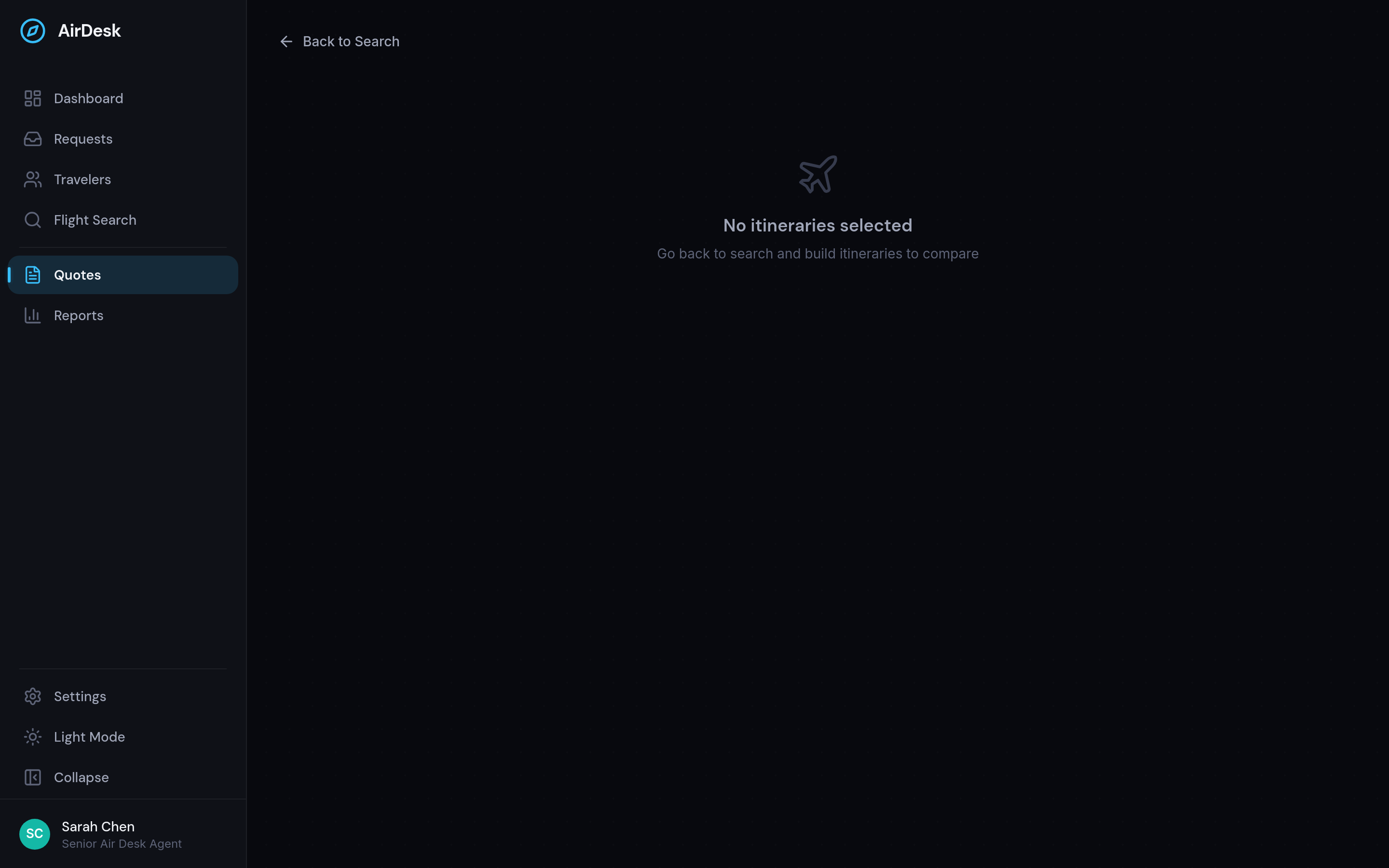 AirDesk Quote Compare