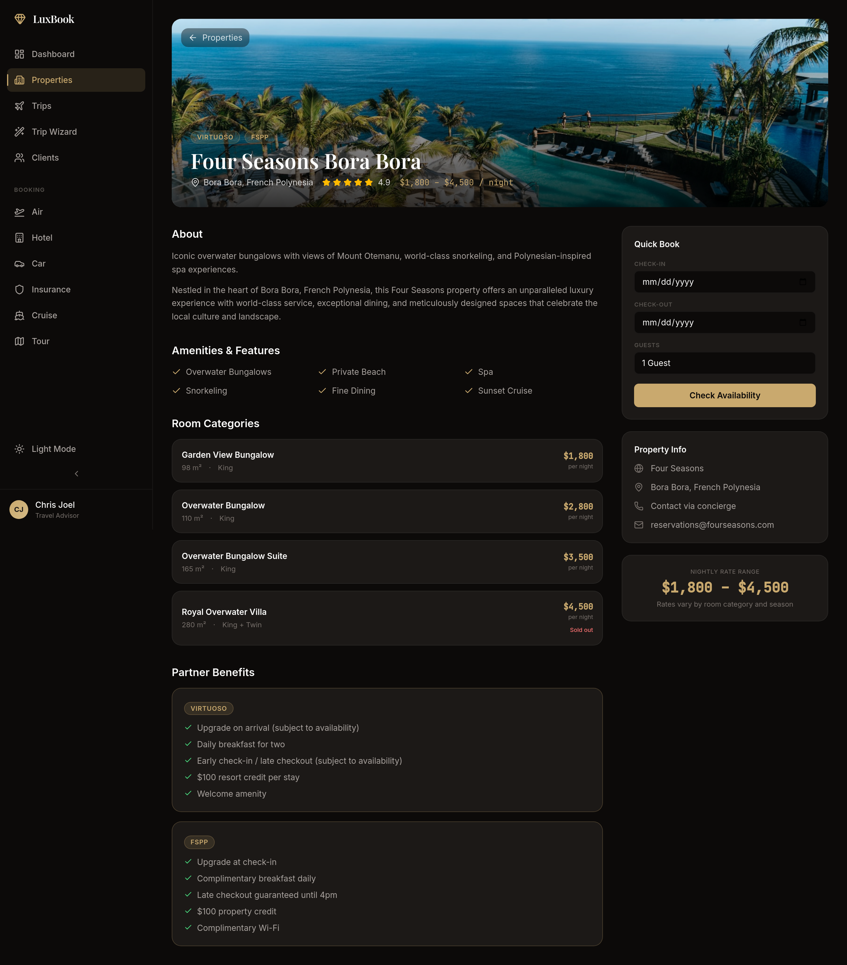 LuxBook Property Detail